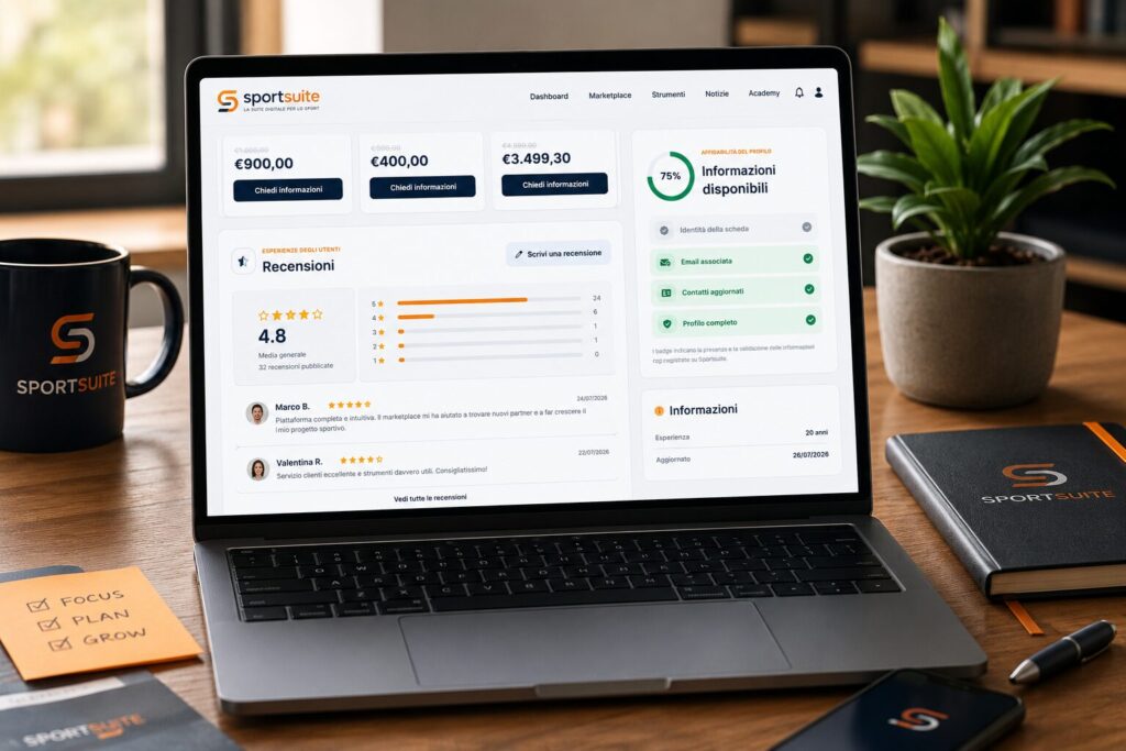 Sportsuite apre la fase di raccolta feedback per aziende e professionisti