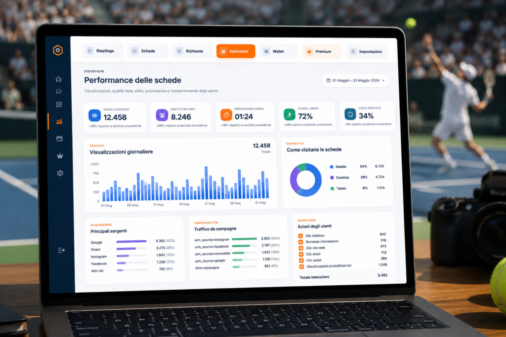Le statistiche diventano intelligenti: arriva la nuova Dashboard Analytics di SportSuite