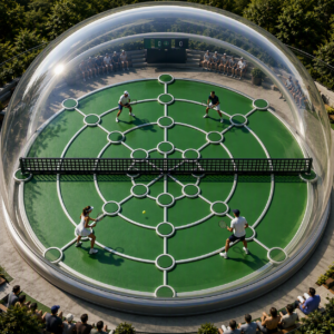Spherical Tennis