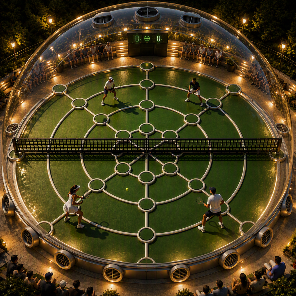 Spherical Tennis